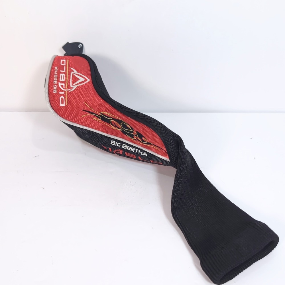 Callaway Big Bertha Diablo OEM Edge Fairway Wood Head Cover Adjustable Tag